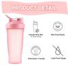Protein Shaker Bottle, Secure Leakproof Protein Shake Mixer Bottle, Steel Mixing Ball For Lump Free Smooth Shake, BPA Free, Dishwasher Safe for Gym & Sports Shaker Bottle (Pink, 21, Fluid Ounces) view 3