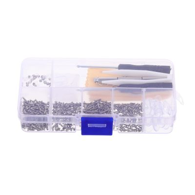 Hoement Glasses Repair Tools Eyeglass Repair Kit Glasses Screw Kit Included and Maintenance at Home Travel