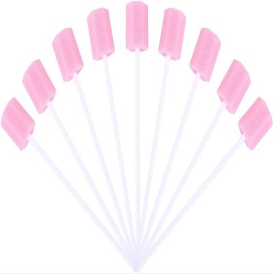 100Pcs Sponge Swabs,Mouth Sponges Dental Swabs,Disposable Dental Swabs,Oral Care Sponge Swab Sticks,for Oral Hygiene