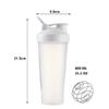 Protein Shaker Bottle, Secure Leakproof Protein Shake Mixer Bottle, Steel Mixing Ball For Lump Free Smooth Shake, BPA Free, Dishwasher Safe for Gym & Sports Shaker Bottle (White, 21, Fluid Ounces) view 2