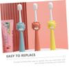 Hoement 3pcs Soft Boy Girl Toothbrush Years Boys and Girls Toothbrush Comfortable Handle view 2
