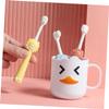 Hoement 3pcs Soft Boy Girl Toothbrush Years Boys and Girls Toothbrush Comfortable Handle view 3