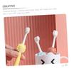Hoement 3pcs Soft Boy Girl Toothbrush Years Boys and Girls Toothbrush Comfortable Handle view 4