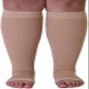 2 Pairs Compression Socks 15-35 MmHg For Women And Men, Knee High Open Toe Firm Support Graduated Varicose Veins Hosiery For Edema, Swollen, Recovery,Skin Color,XL view 4