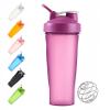 Protein Shaker Bottle, Secure Leakproof Protein Shake Mixer Bottle, Steel Mixing Ball For Lump Free Smooth Shake, BPA Free, Dishwasher Safe for Gym & Sports Shaker Bottle (Purple, 21, Fluid Ounces) view 1