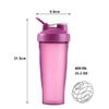 Protein Shaker Bottle, Secure Leakproof Protein Shake Mixer Bottle, Steel Mixing Ball For Lump Free Smooth Shake, BPA Free, Dishwasher Safe for Gym & Sports Shaker Bottle (Purple, 21, Fluid Ounces) view 2