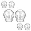 HAPINARY 6pcs Home Cupping Glass Thickened Cupping Cup Therapy Device for Body Massage Cups view 1