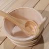 Sauna Accessory Set | Wooden Bucket and Pan Set | Sauna Bucket Made of Cedar | Set of Wooden Bucket and Ladle | 4 Litre Wooden Bucket with Handle, Bathroom Accessories for Sauna, Bathroom, Home view 4