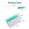160Pcs Interdental Brushes Versatile Soft Polyvinyl Dental Picks Teeth Brush Portable Disposable Toothpicks Cleaning Brush Teeth Cleaning Care Tools(Green), Dental Picks view 2