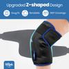 Hilph Knee Ice Pack Wrap for Pain Relief - Adjustable Gel Ice Pack for Knee Replacement Surgery Recovery, Arthritis & Meniscus Tears - Hot & Cold Compression Therapy Cold Pack - Black view 2