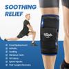 Hilph Knee Ice Pack Wrap for Pain Relief - Adjustable Gel Ice Pack for Knee Replacement Surgery Recovery, Arthritis & Meniscus Tears - Hot & Cold Compression Therapy Cold Pack - Black view 4