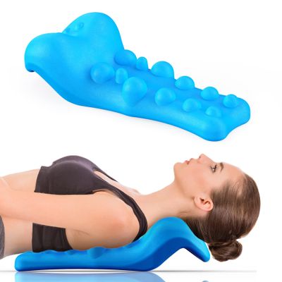 AQUASHIELDING Neck and Shoulder Relaxer with Upper Back, Cervical Traction Device Neck Stretcher for TMJ Pain Relief and Cervical Spine Alignment