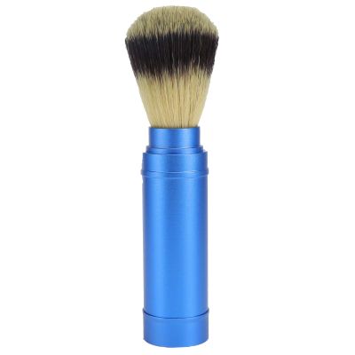 plplaaoo Shaving Brush, Men Beard Brush ,Men Portable Beard Brush, Travel Facial Cleaning Foaming Shaving Brush Grooming Tool