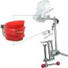 Dental Simulator Manikin Phantom Head - Teaching Mouth Head Model Fix on Chair Replaceable Typodont Tooth Model 360-Degree Adjustment for Dentists & Dental Assistants and Hygienists view 4