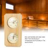 Gavigain 2 in 1 Wooden Sauna Hygrothermograph,Wooden Sauna Hygrothermograph Indoor Humidity Temperature Measurement for Sauna Room Accessories view 2