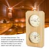 Gavigain 2 in 1 Wooden Sauna Hygrothermograph,Wooden Sauna Hygrothermograph Indoor Humidity Temperature Measurement for Sauna Room Accessories view 3