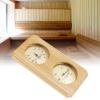 Gavigain 2 in 1 Wooden Sauna Hygrothermograph,Wooden Sauna Hygrothermograph Indoor Humidity Temperature Measurement for Sauna Room Accessories view 4