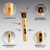 Russell's Precision Pro Electric Cordless Beard Trimmer Detailers with Ceramic Blades (Gold) - Premium Barber Quality view 3