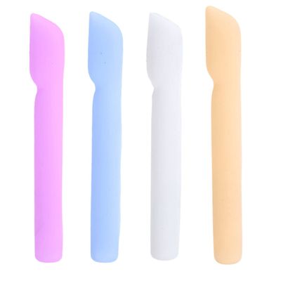 COLLBATH 4pcs Flexible Toothbrush Storage Case Compact Travel Toothbrush Holder Marble Design