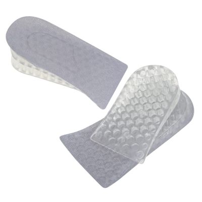 HAPINARY 2pairs Height Increase Insoles for Men Women Support Inserts Breathable Silicone Arch Support