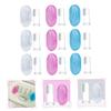 HAPINARY 9pcs Baby Finger Toothbrush and Infant Oral Massager Set with Storage Box, Soft, Blue, and Pink Silicone Teething Brush for 0-3 Years Toddler Teeth Cleaning and Gum Care view 2