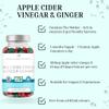 (ACV) Apple Cider Vinegar Gummies with The Mother & Ginger (1 Month Supply), Vegan/Keto ACV Apple Flavoured Gummies for Women & Men, Weight, Metabolism Support view 2
