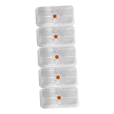 JECOMPRIS 5pcs Silica Gel Packets 40 Gram Moisture Absorbing Sachets Indicating Beads Reusable Aluminum Tin Canisters for Cameras and Wardrobes