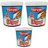By Pufai Grocery, Yorem Yoghurt Turkish Style Creamy Yoghurt% 3,8 Fat 1000 Gramm x 3 yoghurt container view 1