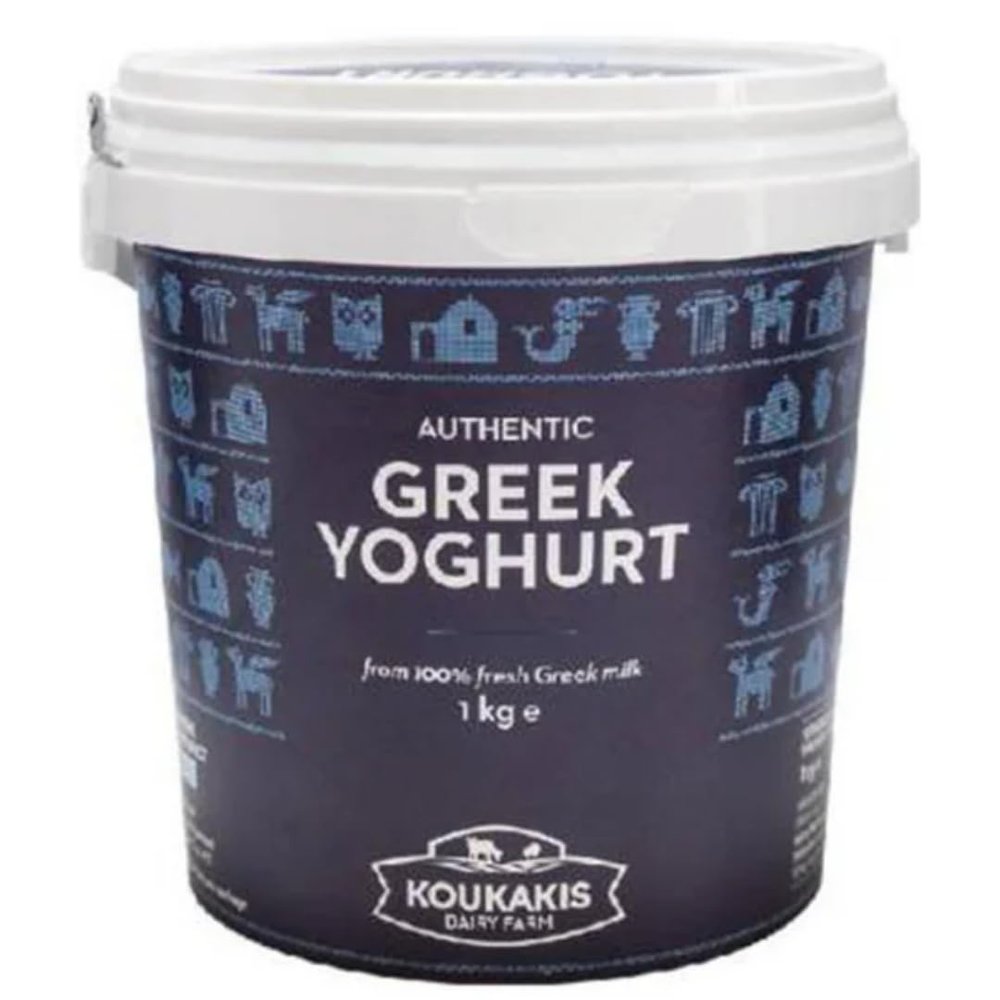 By Pufai Grocery, Premium Greek Yoghurt Strained Yoghurt% 14 Fat 1000 Gramm
