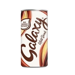 Galaxy Milk Chocolate Ready To Drink Can, 12 x 250ml No Added Sugar Delicious Tasty And Twisty Treat Gift Hamper, For Christmas,Birthday,Easter Gift