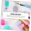 FRCOLOR 10pcs Silicone Toothbrush Cover Protective Cap for Toothbrush Heads for Home and Travel Use Keeps Clean and Sanitary view 3