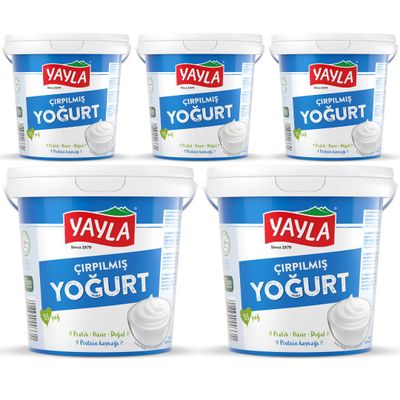 By Pufai Grocery, Yayla Stirred Yoghurt% 5 Fat 1000 Gramm x 5 yoghurt container