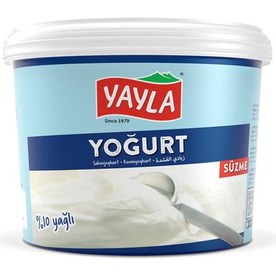 By Pufai Grocery, Yayla Yoghurt Afyon Turkish Style Strained Yoghurt% 10 Fat 1000 Gramm