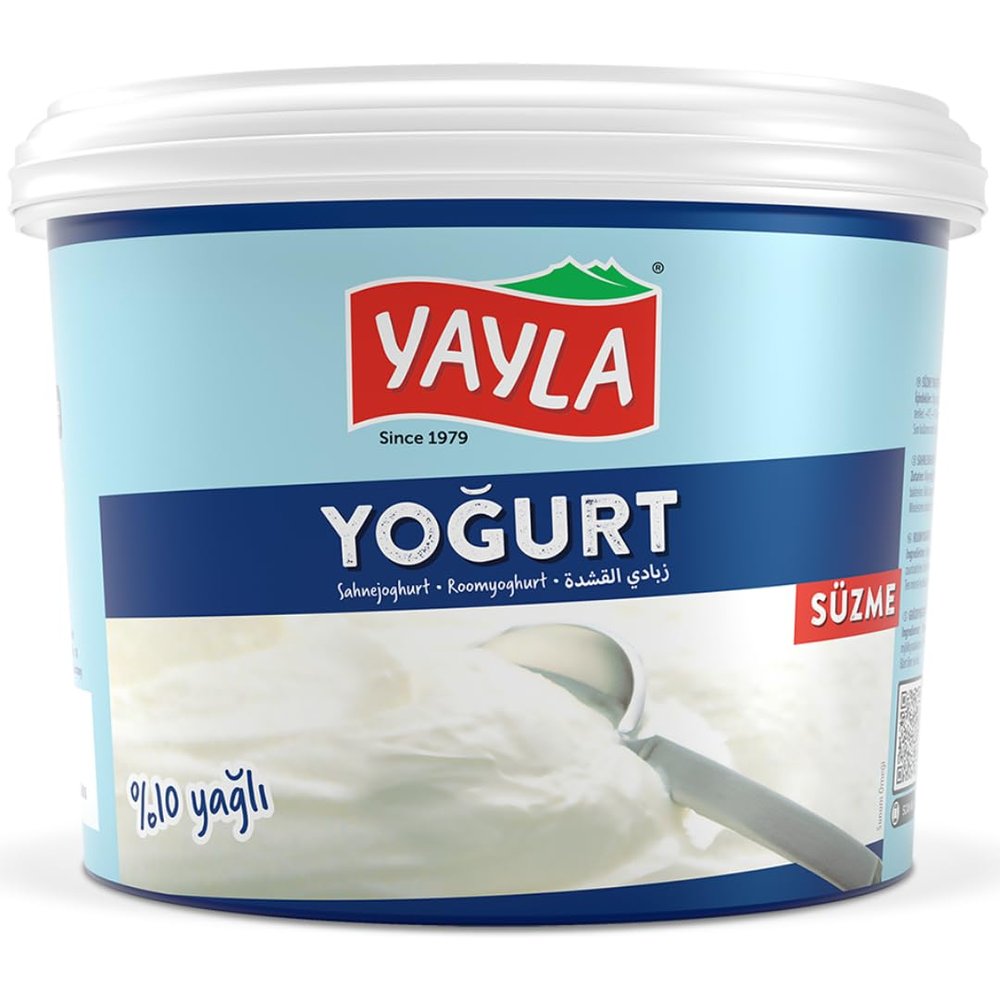 By Pufai Grocery, Yayla Yoghurt Afyon Turkish Style Strained Yoghurt% 10 Fat 1000 Gramm