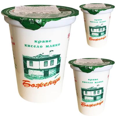 By Pufai Grocery, Bozhentci Greek Yoghurt% 4 Fat 400 Gramm x 3 yoghurt container