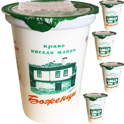 By Pufai Grocery, Bozhentci Greek Yoghurt% 4 Fat 400 Gramm x 5 yoghurt container