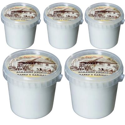 By Pufai Grocery, Borchvor Homemade Cream Yoghurt Greek Yoghurt% 4,5 Fat 500 Gramm x 5 yoghurt container
