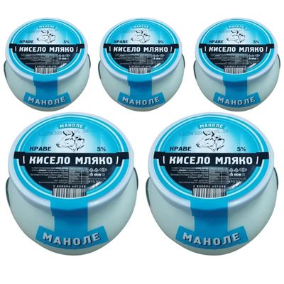 By Pufai Grocery, Manole Greek Yoghurt% 5 Fat Cow Yoghurt 530 Gramm x 5 yoghurt container