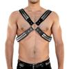 ZEOABSY Harness Belt Costume for Men, Adjustable Mens Leather Body Harness, Sexy Chest Harness Belt Outfits Muscle Highlights for Parties Nightclub Cosplay Clubwear & Fashion Statement #12 view 1