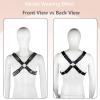 ZEOABSY Harness Belt Costume for Men, Adjustable Mens Leather Body Harness, Sexy Chest Harness Belt Outfits Muscle Highlights for Parties Nightclub Cosplay Clubwear & Fashion Statement #12 view 3
