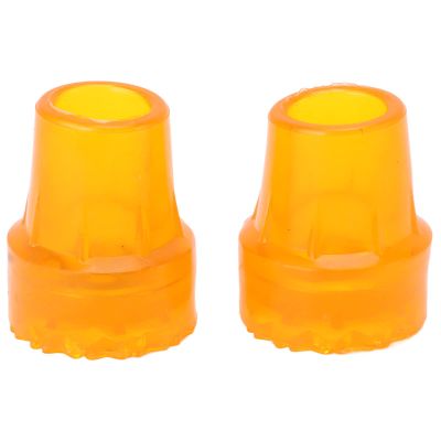 2pcs Non Skid Crutch Cane Rubber Pads, Stable, Shock Absorption, Imitation Tire Pattern, Compact Design