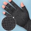 Compression Gloves Fingerless Recovery Gloves Non Slip Carpal Tunnel Gloves Grey L 1Pair compression half finger gloves view 2