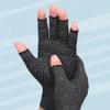 Compression Gloves Fingerless Recovery Gloves Non Slip Carpal Tunnel Gloves Grey L 1Pair compression half finger gloves view 3