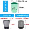16L Bin Bags With Handles 100 Bags,Strong Bin Liners Trash Bag Plastic Bags for Kitchen Bathroom Garden Garbage Waste Rubbish Bags view 4