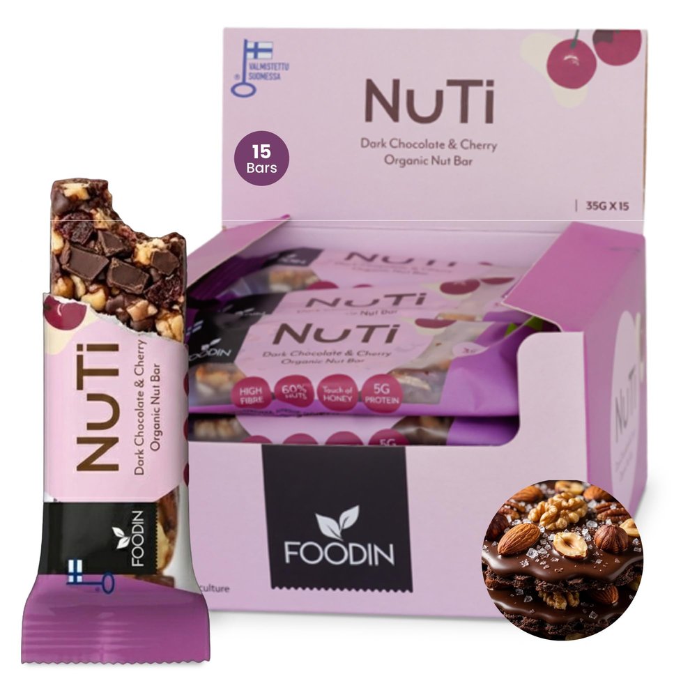 Foodin Nuti Bar Dark Chocolate&Cherry 35g