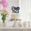 RoadSea Bro I'm 3 Cake Topper - Boy 3rd Birthday Cake Supplies - Three Years Old - Big Brother 3rd Birthday Party Decoration - Black Glitter view 4