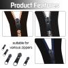10 Pcs Zipper Pull Replacement, Metal Fix Zip Puller, Universal Durable Zipper Slider for Sewing Coats Jacket/Jeans/Luggage/Backpacks, Detachable Extension & Fixing Pulls Rescue for Repair DIY Crafts view 4