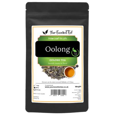 Oolong Tea Classic (150g) Chinese Leaf, Loose Tea Fujian Aromatic Floral Fruity Slightly Fermented High Caffeine Content Smooth Mellow Hand-Picked Leaves, Resealable Pouch for Freshness