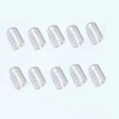 10Pcs Transparent Toe Covers for Women,Breathable Silicone Anti-Friction Toe Protector Clear Gel Little Toe Protectors Toe Sleeves for Blisters,Bunion Pads,Health and Household,Foot Health