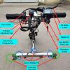 MIRRSSET Electric Handcycle Wheelchair Attachment, Range 55/65 km, Electric Wheelchair Pull Device, with Waterproof Independent Plug,17A A view 4
